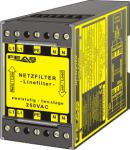 Radio interference suppression filter for 1-phase AC voltage networks