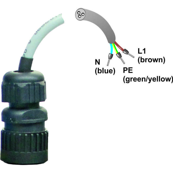 Jack and cable for SNT125-SV and -SK (input)