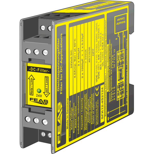 Radio interference supression filter SFK12-4S2124